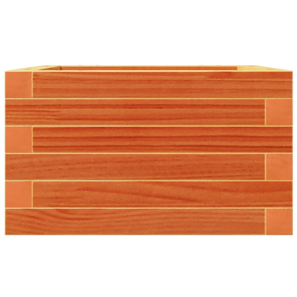 vidaXL Fioriera Giardino Marrone Cera 40x40x23 cm Legno Massello Pino