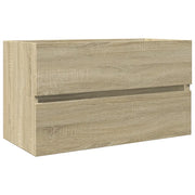 Mobile Lavabo | Armadio Lavabo Rovere Sonoma 80x38,5x45 cm in Legno Multistrato