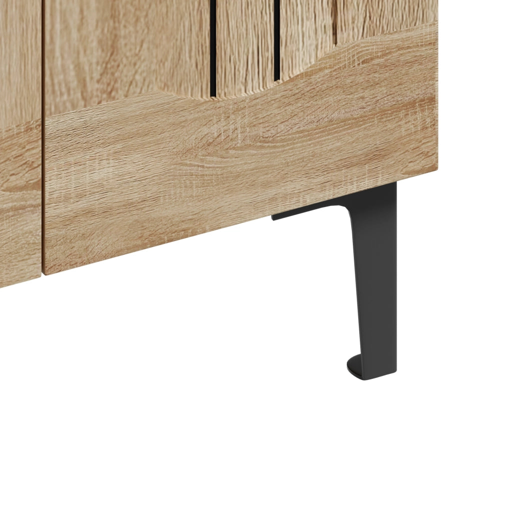 Mobile portascarpe moderno a doppia anta 60 x 31;5 x 95 cm in truciolare; colore legno