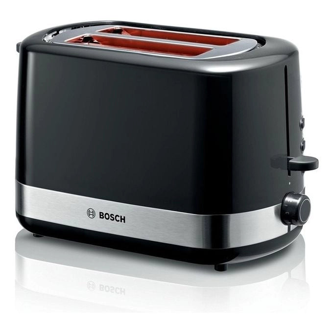 Bosch TAT6A513 tostapane 2 fetta/e 800 W Nero, Acciaio inossidabile