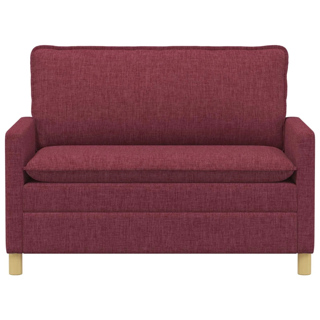 Divano Rosso Vino 126 x 81 x 87,5 cm Tessuto
