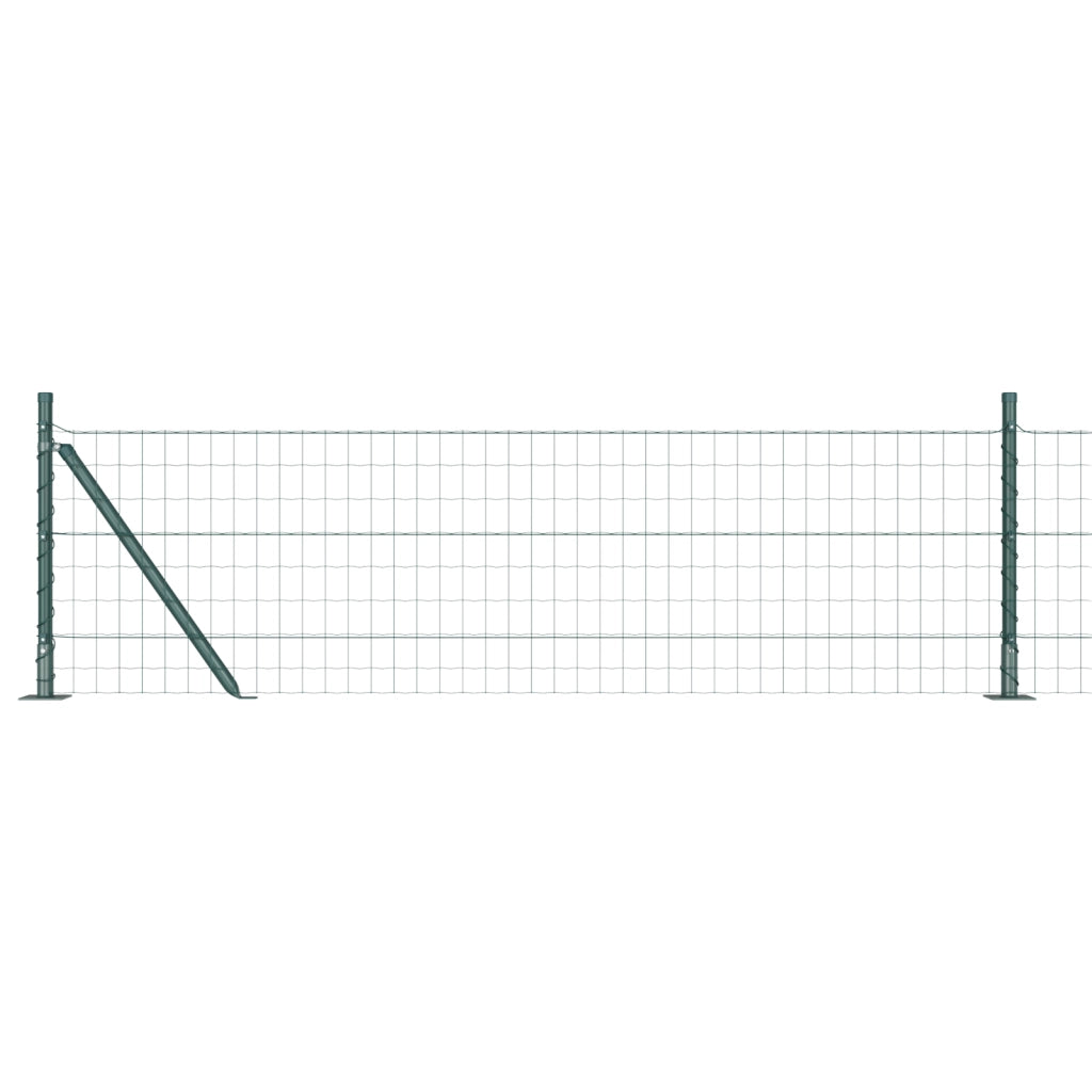Recinzione Euro con 7 pali flangiati 0.6x10 m acciaio zincato