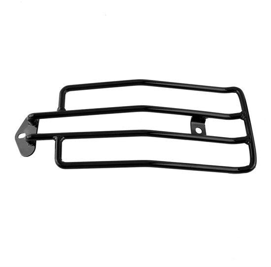 Portaoggetti per motocicletta con supporto curvo - Compatibile con XL883/1200 - Materiale in acciaio duraturo - 14,5 x 36,5 cm - Adatto per la maggior parte delle motociclette - Supporto bagagli