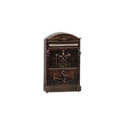 Trade Shop - Cassetta Postale Buca Lettere In Stile Antico Classico In Alluminio Verniciato - Rame