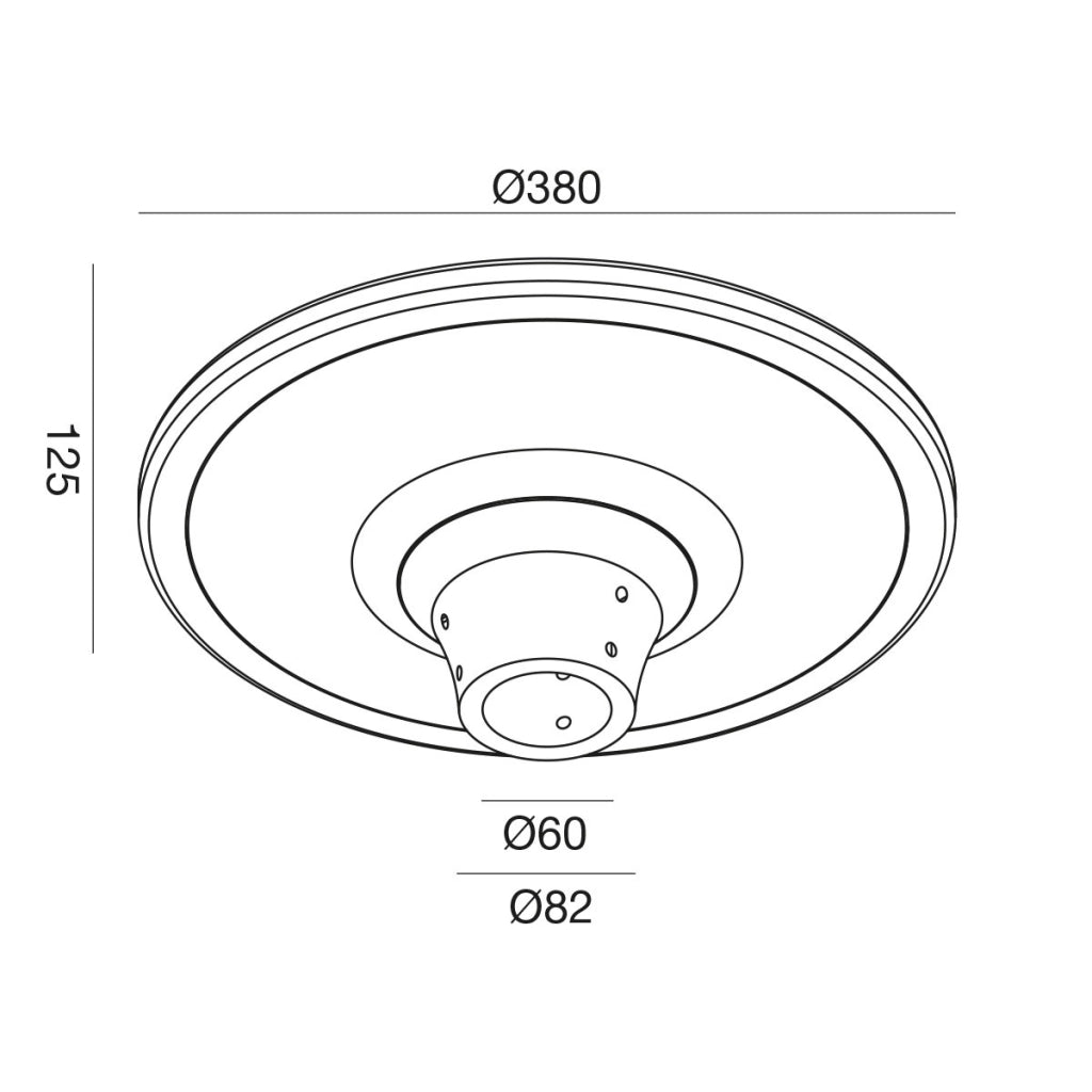 Lampada stradale LED 80W GES2250C 3000K, attacco palo 60mm, struttura in alluminio pressofuso nero opaco - Gealuce