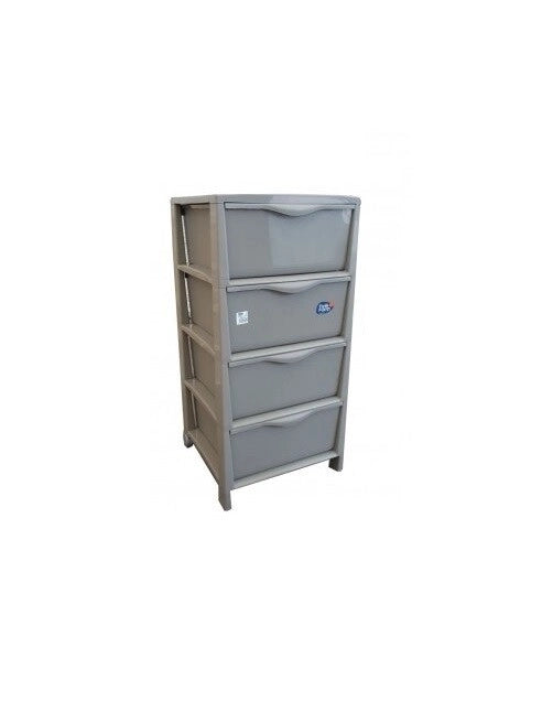 Cassettiera salvaspazio spring 4 Cassetti Colore Grigio belli&forti