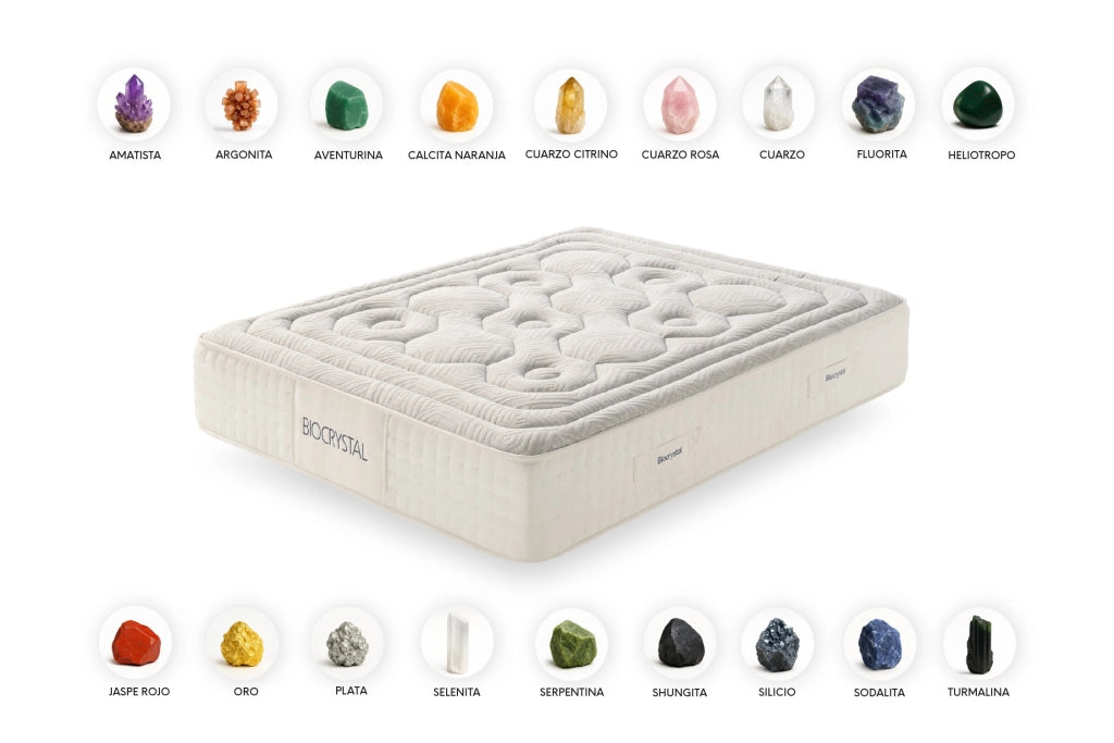 Materasso viscoelastico Biocrystal Selenium 30 - 140X200 cm - Moonia