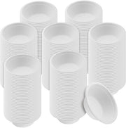 Set di Tazze in Cartone - 200 pezzi - 350 ml - Tazze Ronde - Imballaggio in Cartone - Per Feste e Picnic - Tazze da Imballaggio