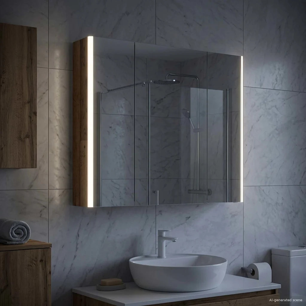 Mobiletto per specchio da Bagno | Armadio da bagno Legno vecchio