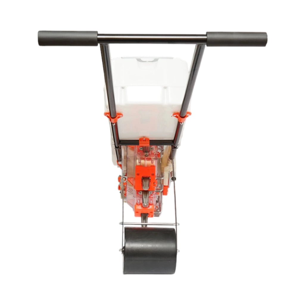 Seminatrice manuale con 7 denti, profondità di semina 8 cm, serbatoio semi 4L, contenitore fertilizzante 12L THOR