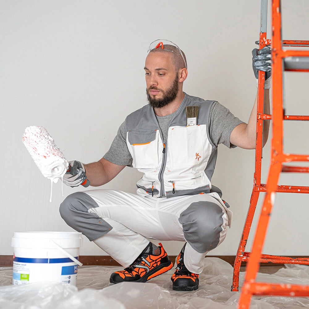 PANTALONE DA LAVORO PITTORE IMBIANCHINO PAINT INDUSTRY BIANCO TG. XXL KAPRIOL 36508