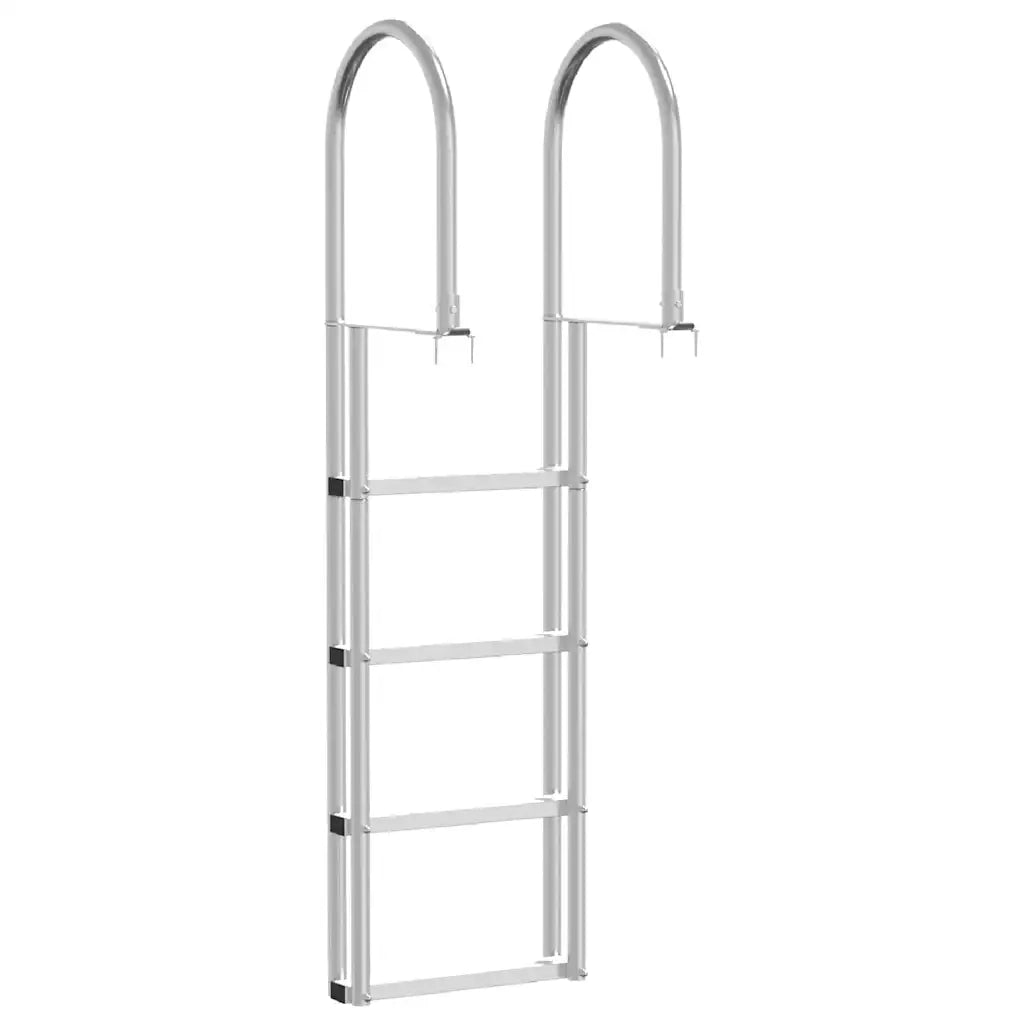 Scala da Dock a 4 Gradini Argento 45 ¡Á11,5 ¡Á162 cm Alluminio CFW3736334