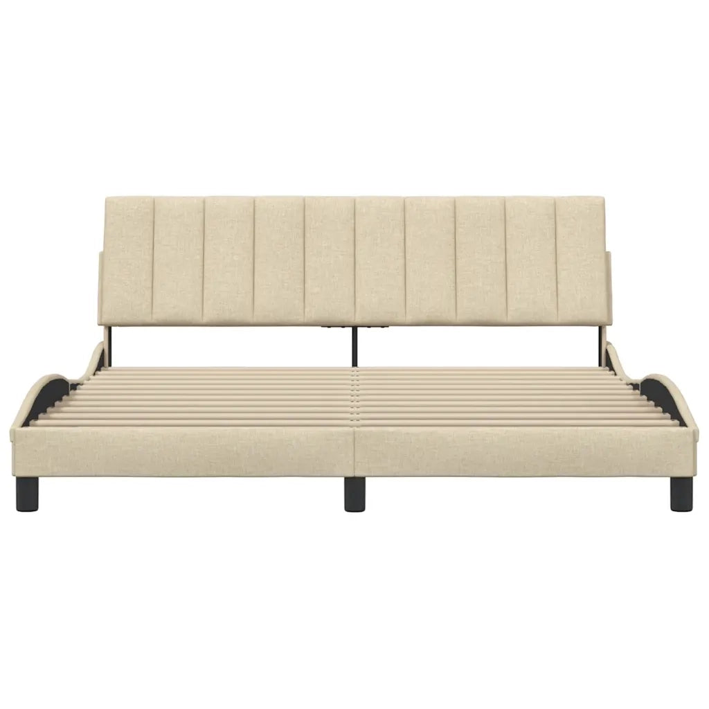 Giroletto senza Materasso Hanko Crema 180x200 cm in Tessuto 3310410