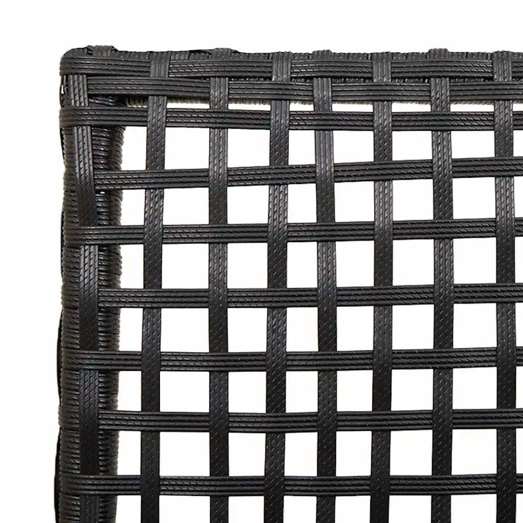 Sedia da Giardino 2 pz | Sedie da Esterno Nero 55 x 53 x 85 cm polyrattan
