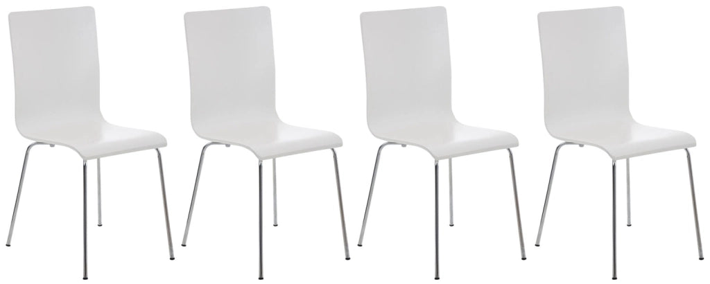 Set 4 Sedie Visitatore PEPE bianco