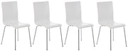 Set 4 Sedie Visitatore PEPE bianco
