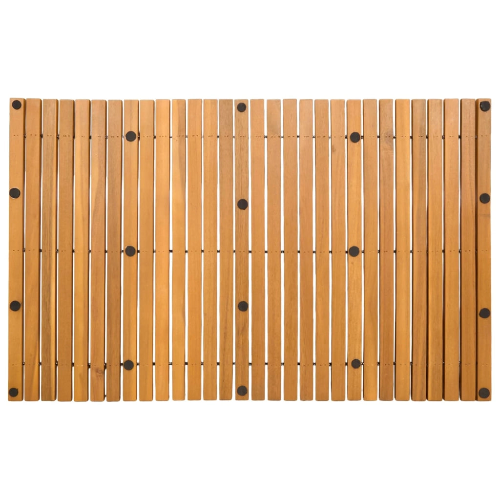 Tappeto da bagno Marrone 80 x 50 cm Legno di Acacia Massello CFW9307941