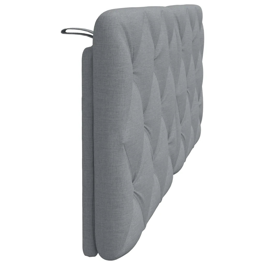 Cuscino Testiera Grigio Chiaro 120 cm in Tessuto CFW9716734