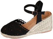Sandali per donna - Cinturino regolabile - Sandali robusti - Sandali con cinturino - Sandali comodi - Zoccoli in lino - Sandali estivi