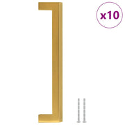 Maniglie per Mobili 10 pz Oro 160mm in Acciaio Inox CFW6230952