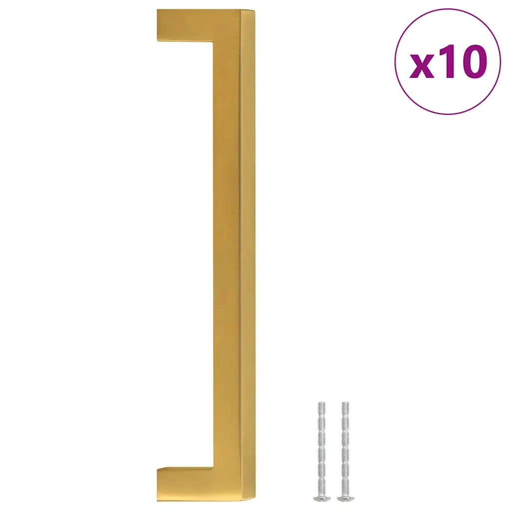 Maniglie per Mobili 10 pz Oro 160mm in Acciaio Inox CFW6230952