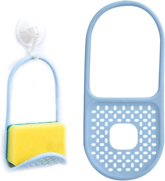 Organizzatore per asciugamano e sapone - supporto per asciugamano e spazzolino da denti - blu