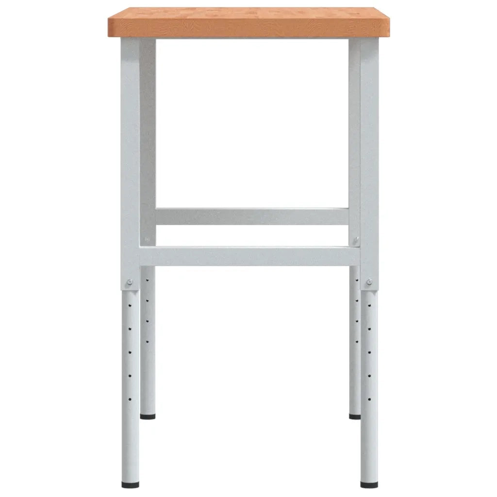 Banco Lavoro 100x60x(73-99,5) cm Legno di Faggio Rettangolare