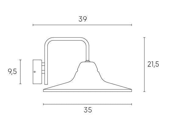 Applique in Basso da Esterno E27 in Metallo Sovil Bianco