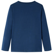 Maglietta da Bambino a Maniche Lunghe Blu Marino 116 12861