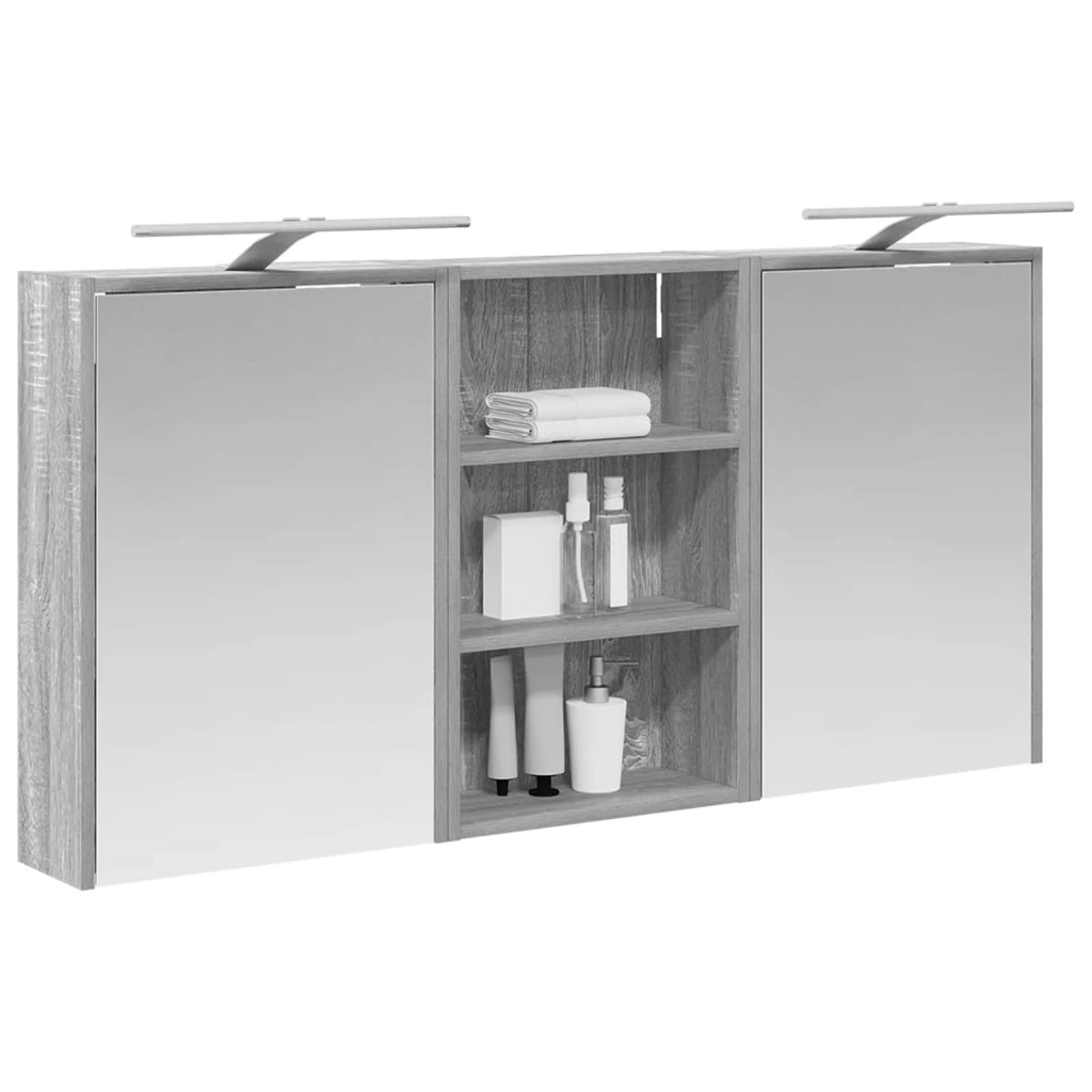 Set di Armadi da Bagno con lo scaffale 3 pcs 126 x 16 x 62.5 cm 3403837