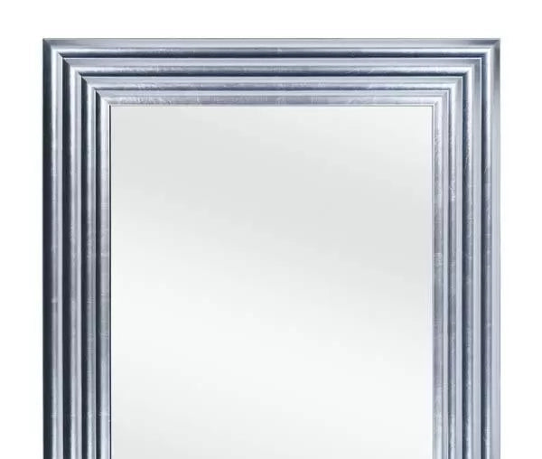 Mobili2g - specchiera foglia argento brillante rettangolare- misure: l.90 x h.200 x p.5