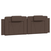 Cuscino Testiera Viana Marrone 160 cm in Similpelle CFW8386907