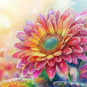 Kit di pittura con diamanti per adulti, fiori 5D, pittura con diamanti completa, fiori colorati, diamante, arte, kit, fiori interi, pittura con diamanti, arte fai da te