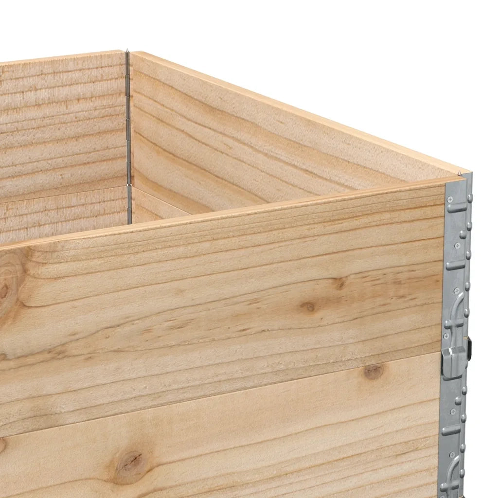 Paretali per Pallet 2 pz 120x80 cm in Legno Massello di Pino 4010275