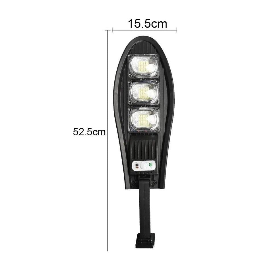 Lampione solare 126 LED sensore di movimento LUCE FREDDA 6500K TELECOMANDO IP65  W778B - ZENCOCCO