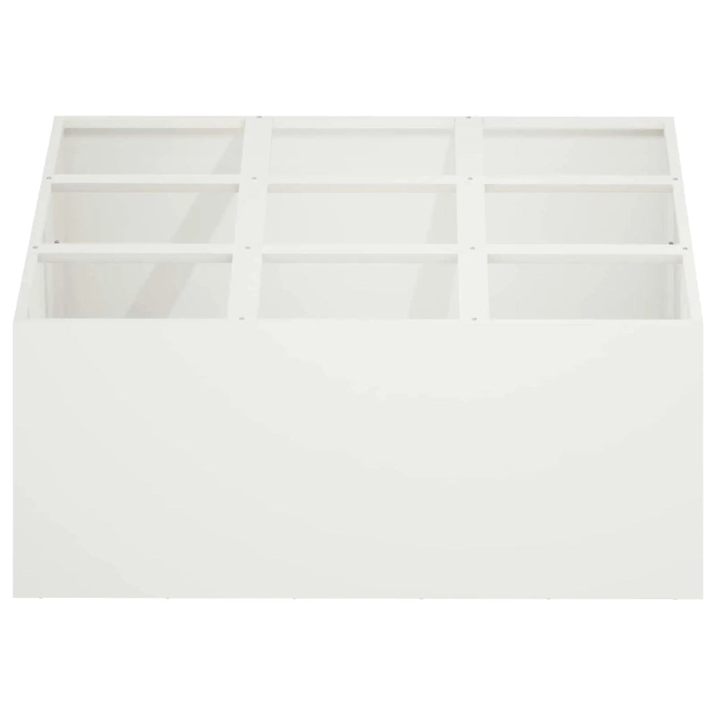 Vaso da giardino Bianco 100 x 100 x 30 cm 8005744