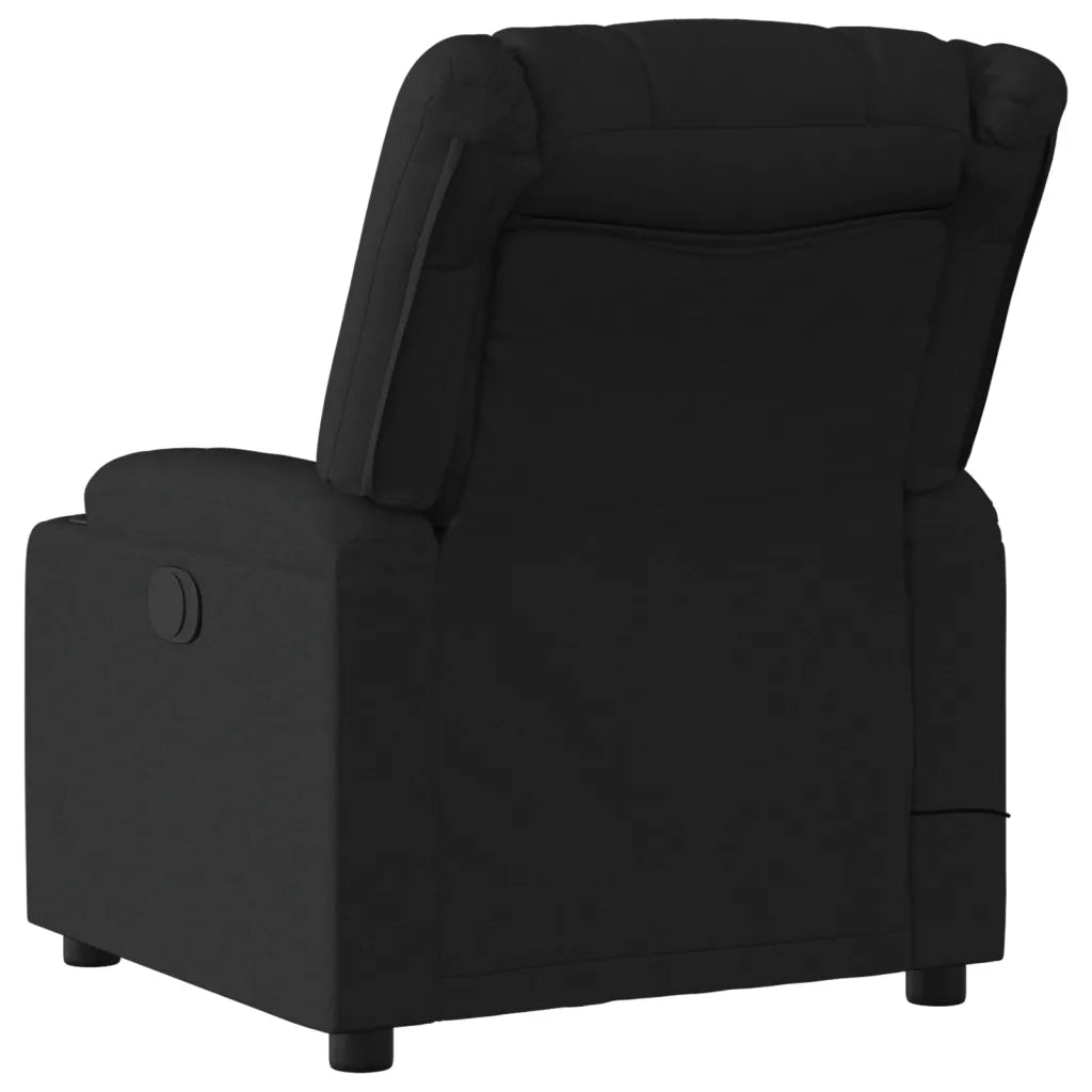 Poltrona reclinabile massaggiante in Tessuto Nero 3206837