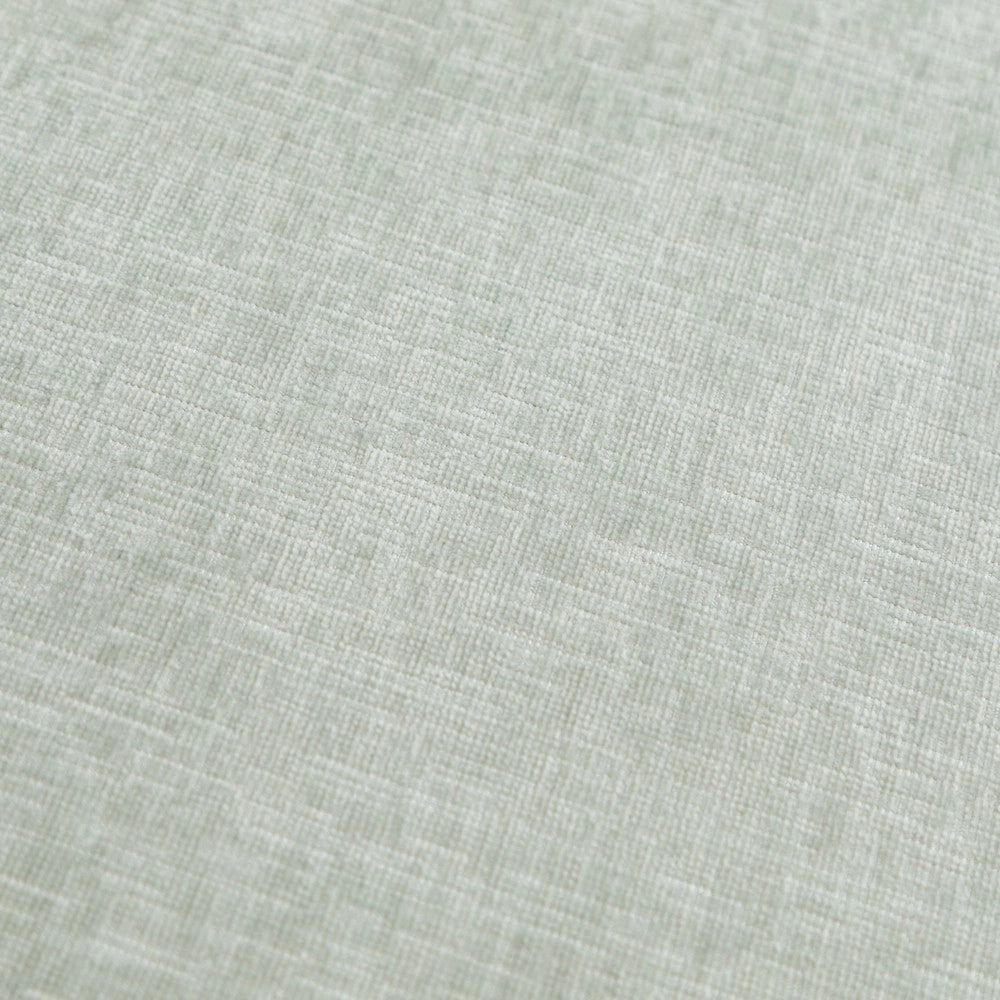 Divano rotondo con cuscini e poggiapiedi ¨C Minimal ¨C verde tessuto