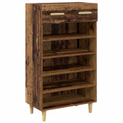 Scarpiera | Mobile per scarpe con cassetto Legno vecchio 60 x 35 x 105 cm