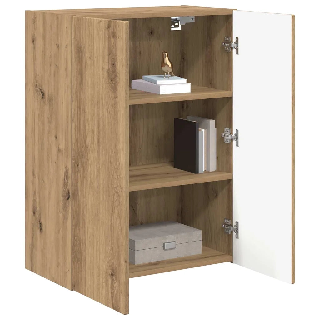 Mobile TV da parete-Mobile TV a Muro-Credenza TV Bianco 59,5 x 31 x 60 cm Legno multistrato