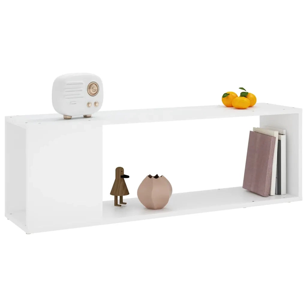 Mobile Porta TV-Mobile per TV-Credenza TV Bianco 100x24x32 cm in Legno Multistrato