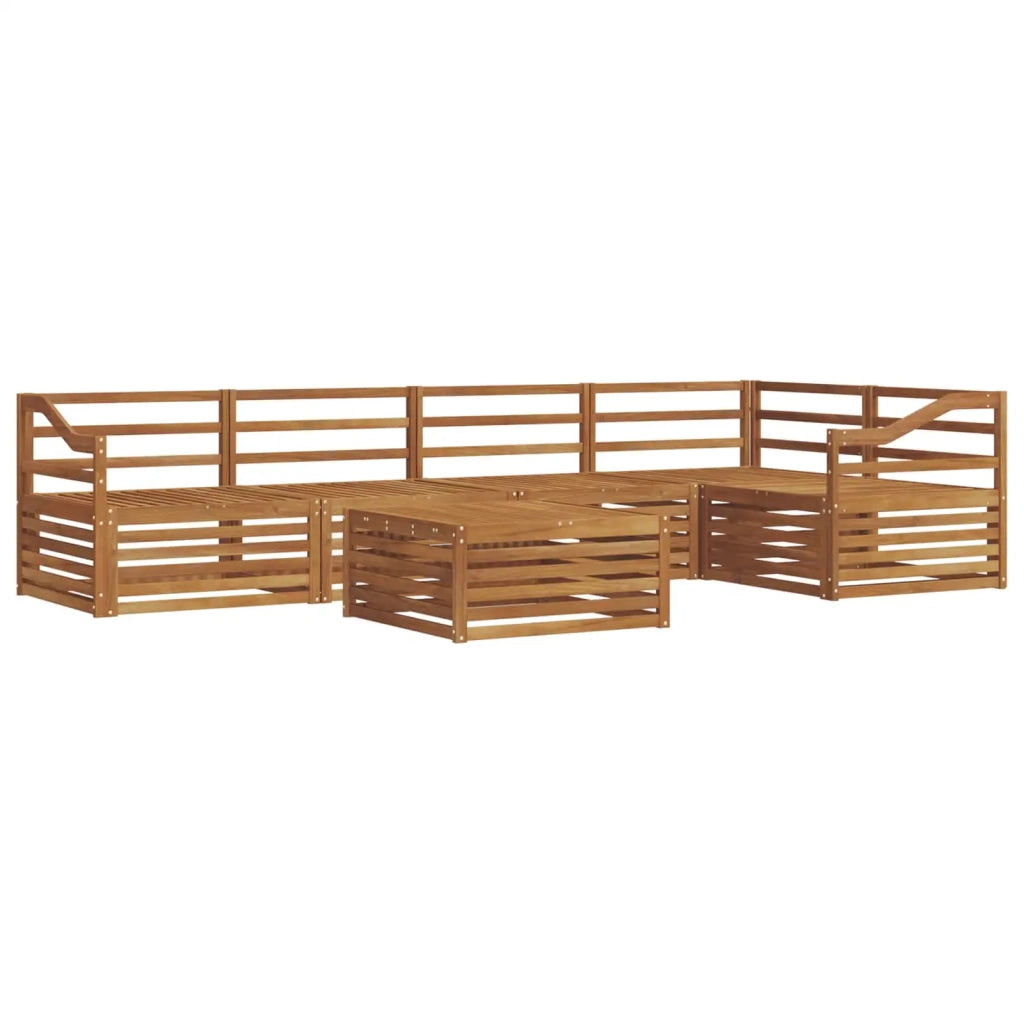 Set di divani da esterno 6 pcs Naturale
