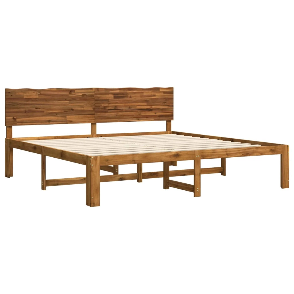 Letto matrimoniale con testiera ROSTOCK Naturale 200 x 200 cm 3405459