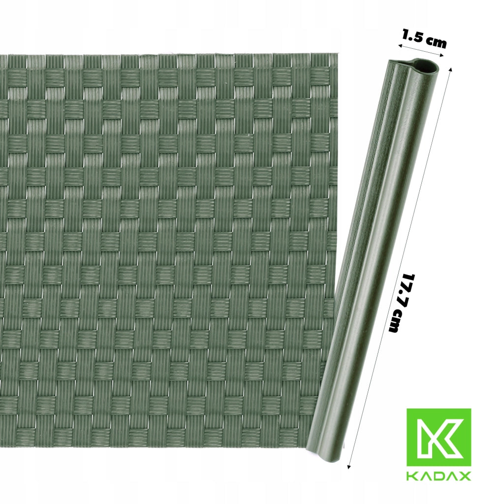 Clip KADAX da 19 cm per nastro per recinzioni, ganci per nastro per recinzioni, colore verde, confezione da 6 pezzi