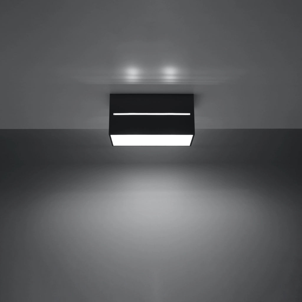 Spot soffitto rettangolare nero 2xG9 2x8W LUPINO PureLume