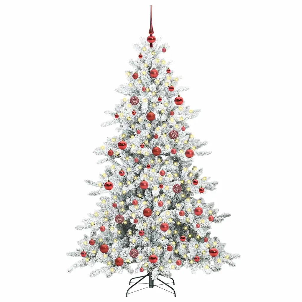 Albero di Natale Artificiale con Rami Pieghevoli Bianco 180 cm 3397718