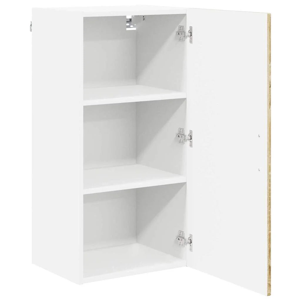 Mobile da cucina rettangolare moderno con pratico spazio contenitivo 40 x 31 x 80 cm realizzato in legno ingegnerizzato di rovere Sonoma 02_0054044