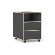 Vicco Contenitore per rotoli Antracite 42 x 55 cm con ripiani e 2 cassetti
