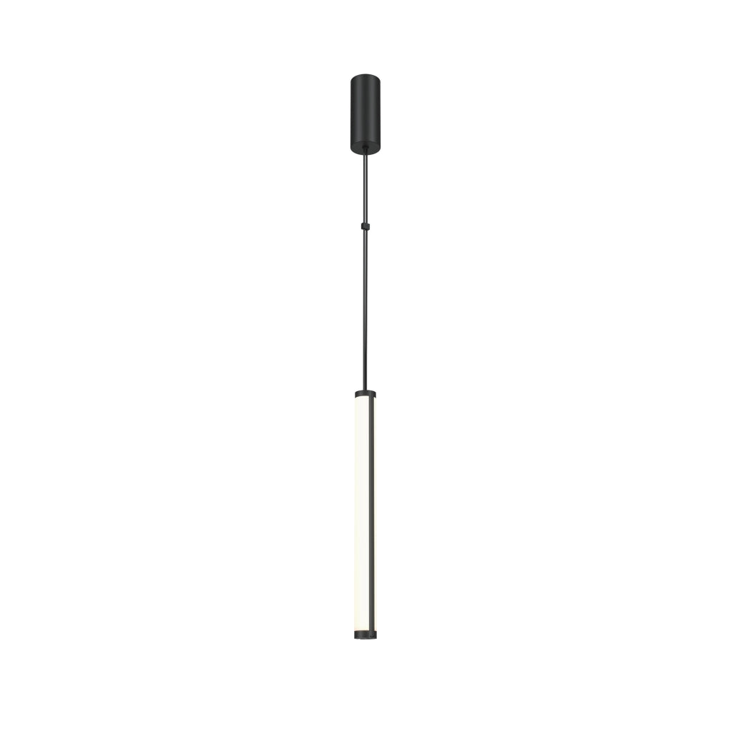 Maytoni Lampadario moderno Supersymmetry 1 luce LED integrato nero alluminio