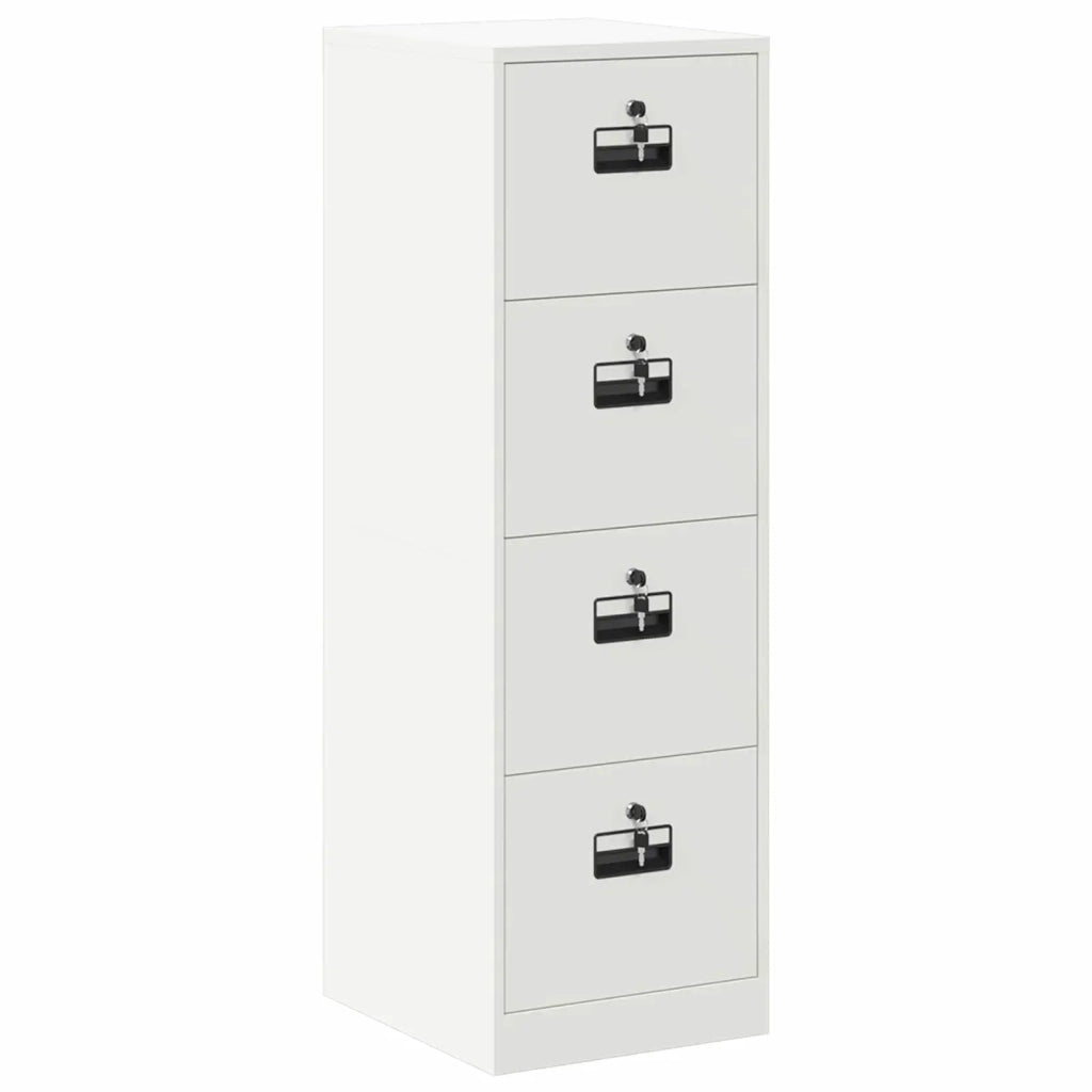 Armadio per File con cassetto 2 pcs Bianco 44 x 50 x 139 cm